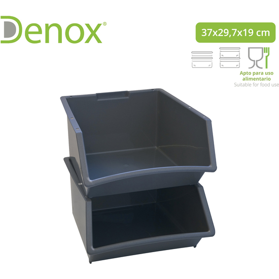 CAJA HOGAR MEDIANA NEGRO image 1