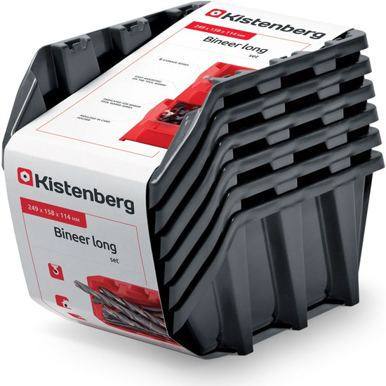 CONJUNTO DE CONTENEDORES DE ALMACENAMIENTO KISTENBERG BINEER LONG SET STORAGE BIN image 5