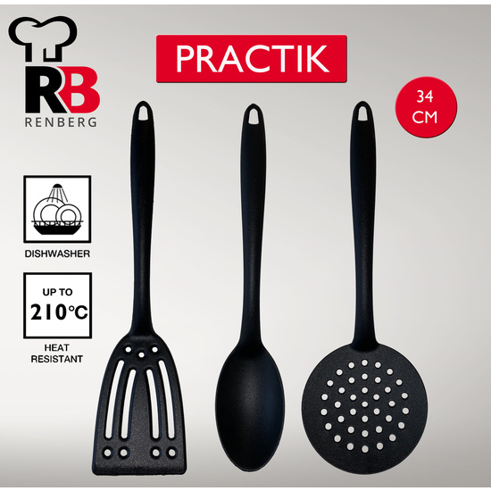 SET DE 3 UTENSILIOS DE COCINA + PLANCHA DE ALUMINIO FORJADO image 3