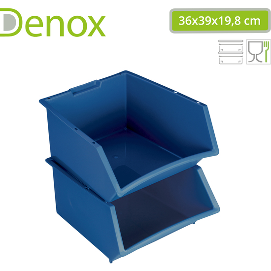 SET DE 2 CAJAS DE HOGAR A JUEGO-AZULES image 2