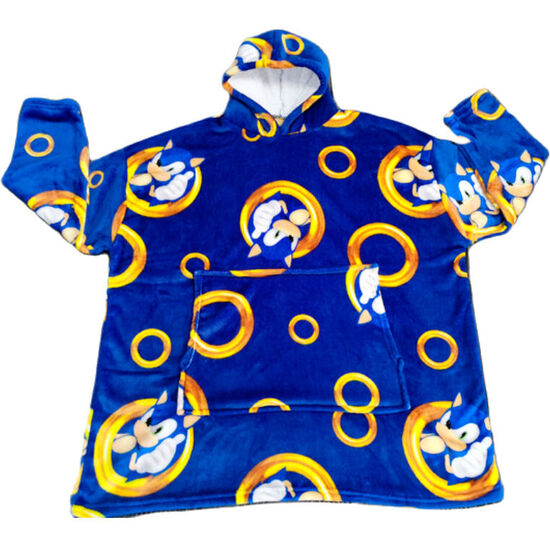 BATA SUDADERA OVERSIZE SONIC THE HEDGEHOG CORAL ADULTO image 1