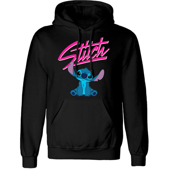 SUDADERA CAPUCHA SCRIPT STITCH DISNEY ADULTO image 0