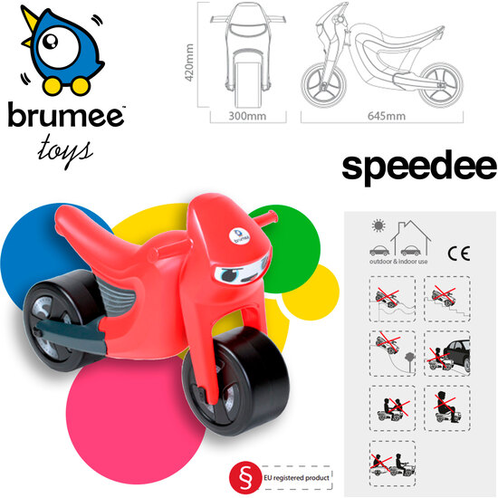 MOTO CORREPASILLOS SPEEDEE ROJO image 1