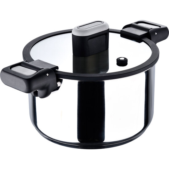 OLLA A PRESION MINI 6.0L, ACERO INOXIDABLE, INDUCCIÓN, Ø24X14.3 CM image 0