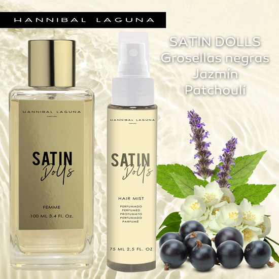 SET DE 2 ESTUCHES FRAGANCIA 100 ML + HAIR MIST HANNIBAL LAGUNA SATIN DOLLS image 3