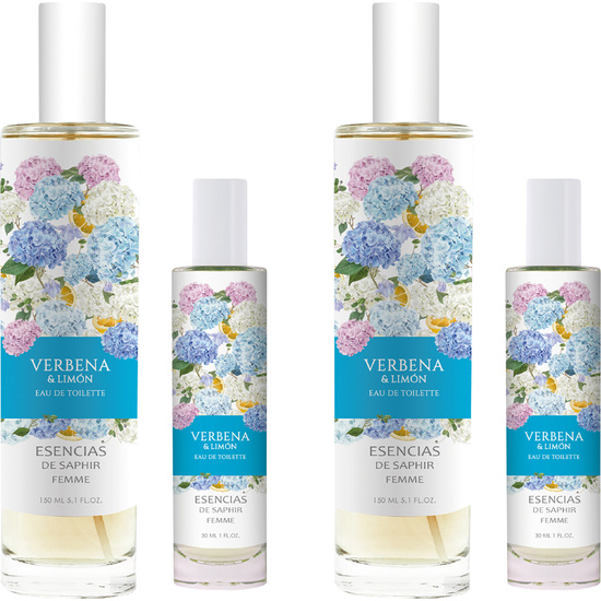 SET DE 2 ESTUCHES FRAGANCIA 100 ML + 30 ML ESENCIAS DE SAPHIR - VERBENA & LIMÓN image 0
