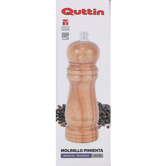 MOLINILLO PIMIENTA MADERA 15CM QUTTIN image 1