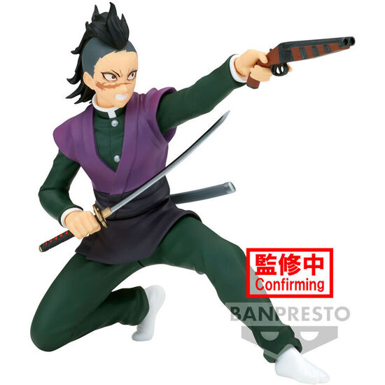 FIGURA GENYA SHINAZUGAWA VIBRATION STARS DEMON SLAYER KIMETSU NO YAIBA 12CM image 0