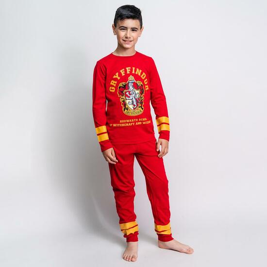 PIJAMA LARGO SINGLE JERSEY HARRY POTTER DARK RED image 3