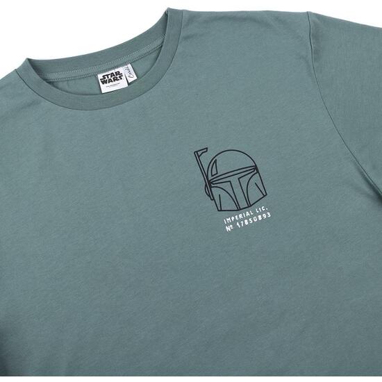 CAMISETA CORTA SINGLE JERSEY BOBA FETT DARK GREEN image 2