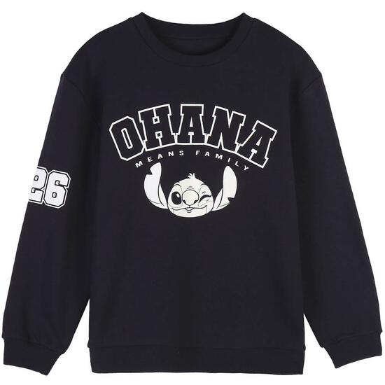 SUDADERA COTTON BRUSHED STITCH DARK BLUE image 0