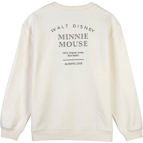 SUDADERA COTTON BRUSHED MINNIE BEIGE image 1