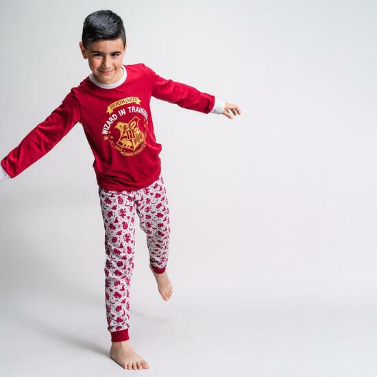 PIJAMA LARGO SINGLE JERSEY HARRY POTTER DARK RED image 3