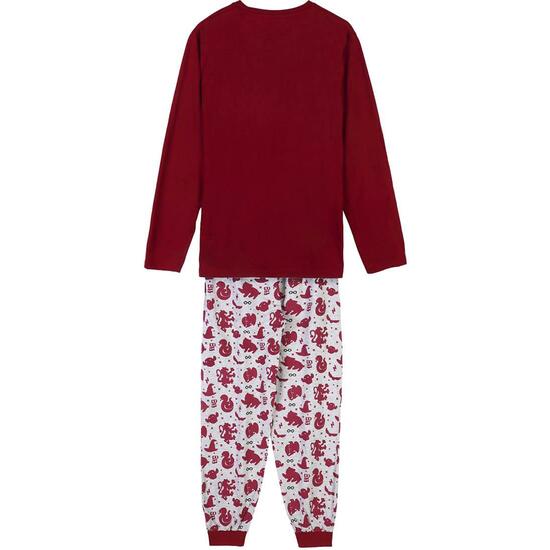 PIJAMA LARGO SINGLE JERSEY HARRY POTTER DARK RED image 1