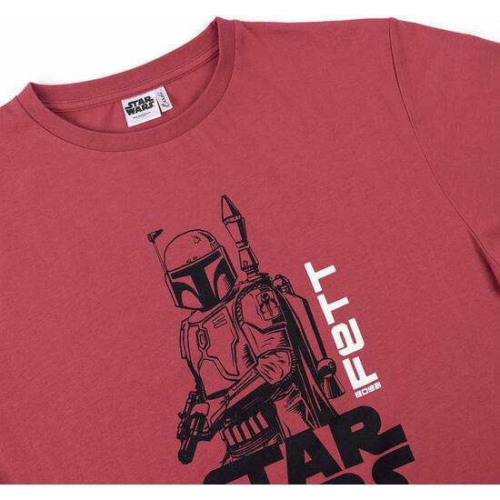 CAMISETA CORTA SINGLE JERSEY BOBA FETT DARK RED image 2