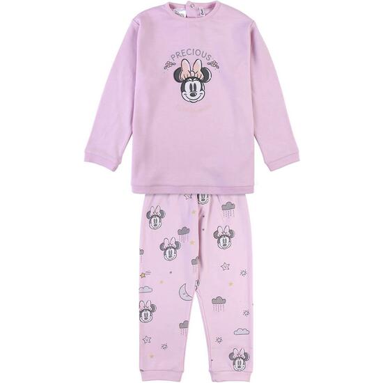 PIJAMA LARGO VELOUR COTTON MINNIE BLUE image 0