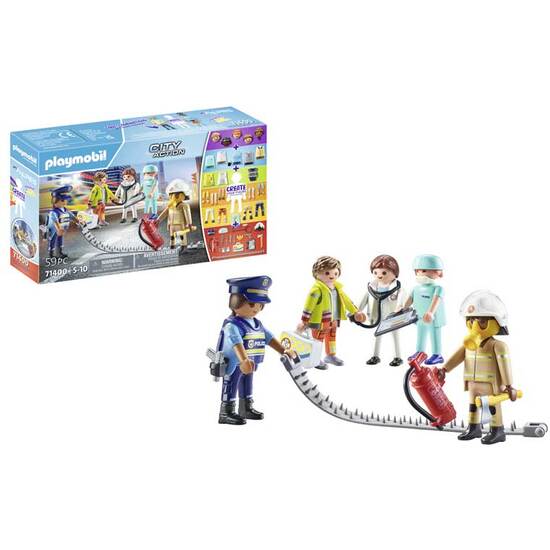 MY FIGURES:EQUIPO RESCATE PLAYMOBIL image 0