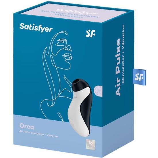 SATISFYER ORCA AIR PULSE STIMULATOR + VIBRATION image 1