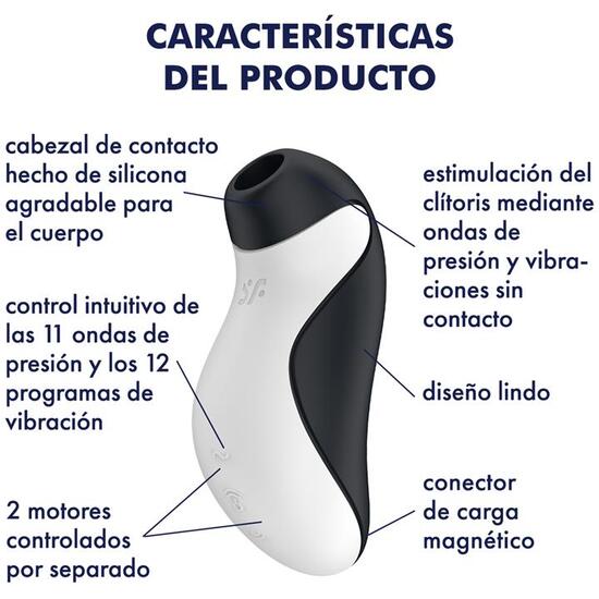 SATISFYER ORCA AIR PULSE STIMULATOR + VIBRATION image 3