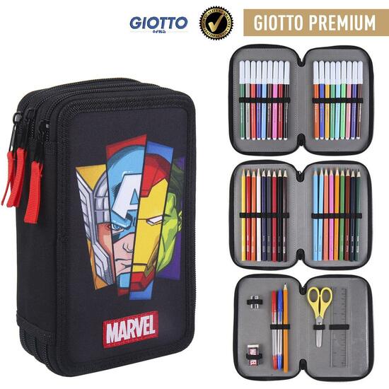 PLUMIER CON ACCESORIOS AVENGERS BLACK image 0