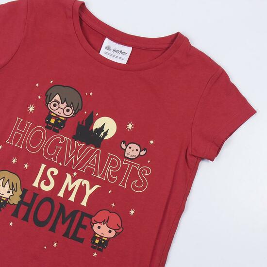 PIJAMA CORTO SINGLE JERSEY PUNTO HARRY POTTER DARK RED image 2