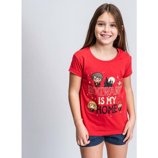 PIJAMA CORTO SINGLE JERSEY PUNTO HARRY POTTER DARK RED image 3