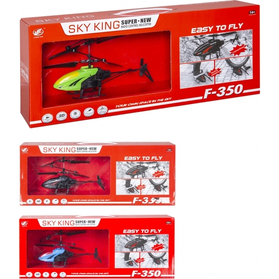 HELICÓPTERO RADIO CONTROL 2 CANALES. CARGADOR USB, BATERÍA Y CARGADOR 18 CM image 1