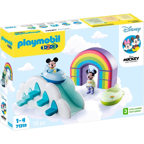 PLAYMOBIL 1.2.3 DISNEY: MICKEY Y MINNIE CASA EN LAS NUBES image 0