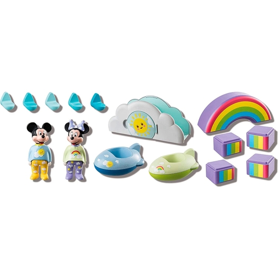 PLAYMOBIL 1.2.3 DISNEY: MICKEY Y MINNIE CASA EN LAS NUBES image 1