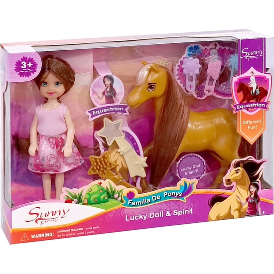 MINI MUÑECA CON PONY - UNICORNIO 2 MODELOS. CAJA 26X18 image 0