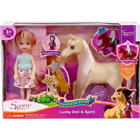 MINI MUÑECA CON PONY - UNICORNIO 2 MODELOS. CAJA 26X18 image 1