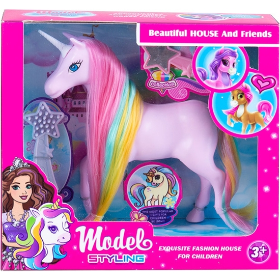UNICORNIO 18 CM CON ACCESORIOS. CAJA 19X18 image 1