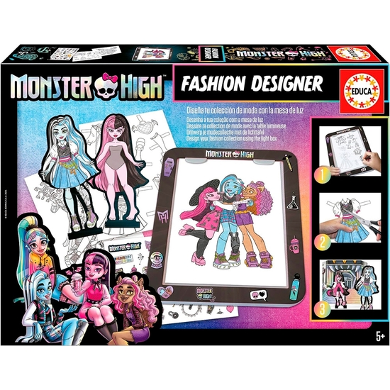 MONSTER HIGH CREA TUS DISEÑOS. MESA CON LUZ + 5 AÑOS image 0