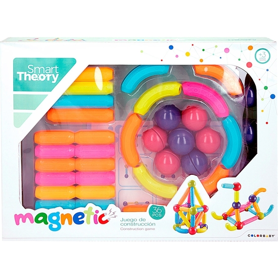 PUZZLE MAGNÉTICO CON BARRAS Y BOLAS 36 PIEZAS image 0