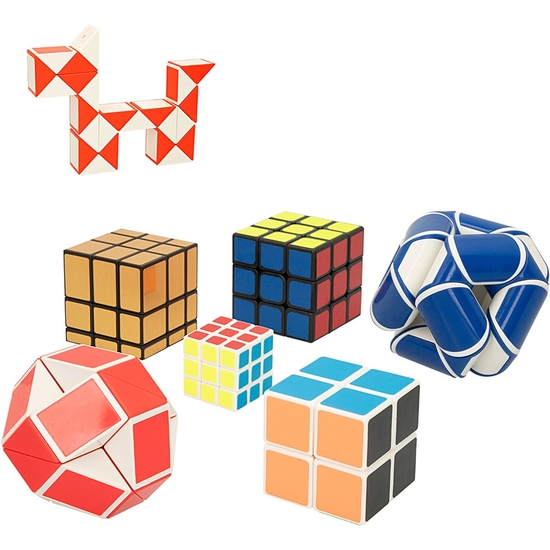 SET REGALO CON 6 CUBOS MÁGICOS DIFERENTES image 1