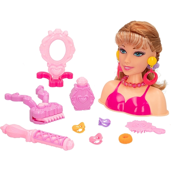 BUSTO DE MUÑECA CON ACCESORIOS DE PEINADO ISABELLA FASHION image 0