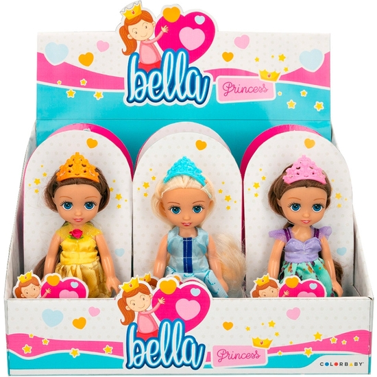 EXPOSITOR 12 MINI-MUÑECAS PRINCESA 15 CM 3 MODELOS image 0