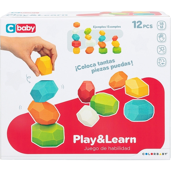 JUEGO 12 BLOSQUES APILABLES FORMAS Y COLORES image 0
