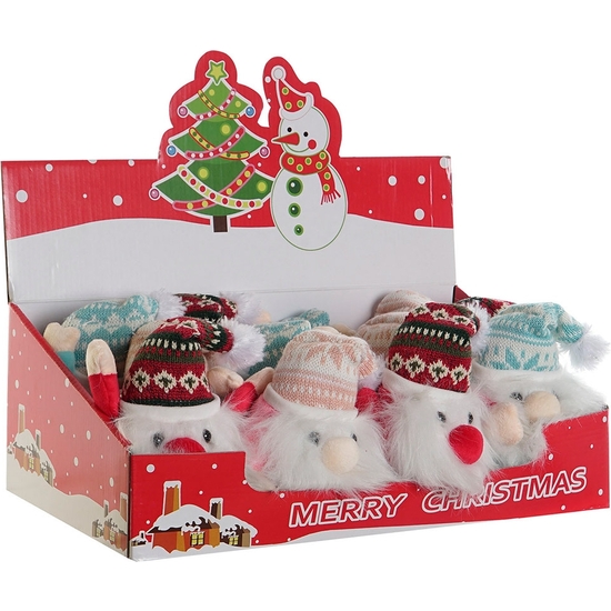 EXPOSITOR 12 PELUCHES PAPÁ NOEL 14 CM image 0