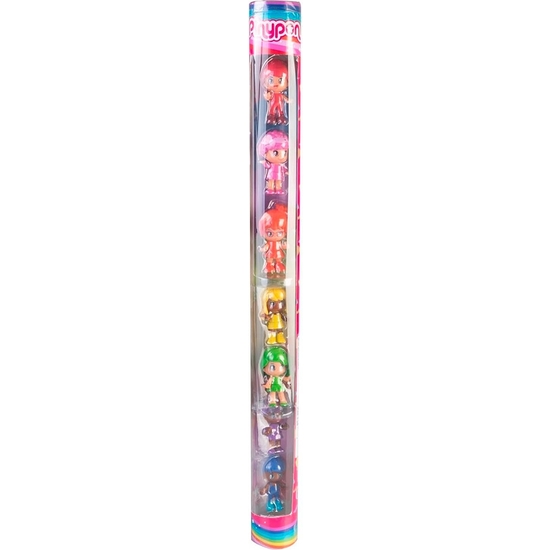 PINYPON TUBO RAINBOW CON 7 FIGURAS image 0