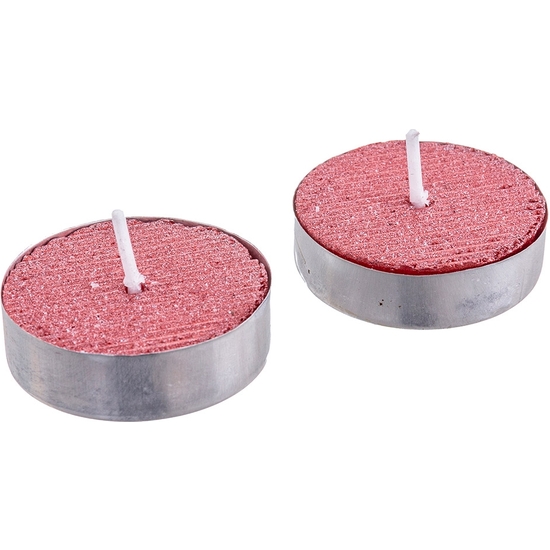 PACK 9 VELAS TEALIGHT ROJO 3,50 CM. CAJA 11X11 image 1
