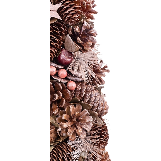 ÁRBOL DECORACIÓN CON PIÑAS TONOS BRONCE 50 CM ALTO image 1
