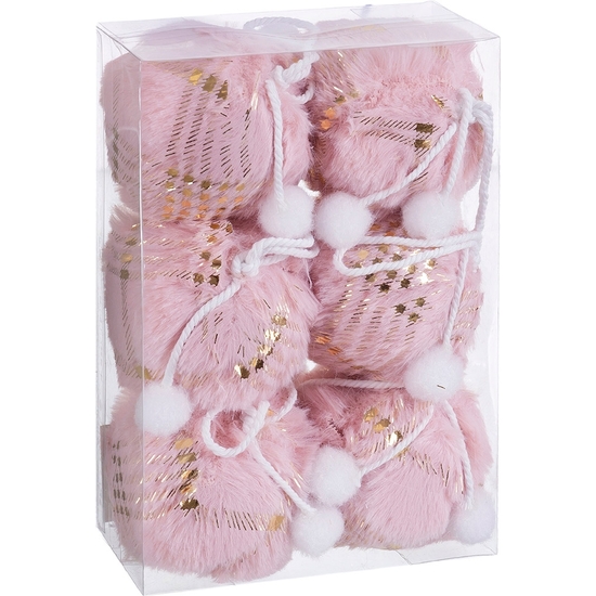 SET 6 BOLAS ROSA PREMIUM 6 CM image 0