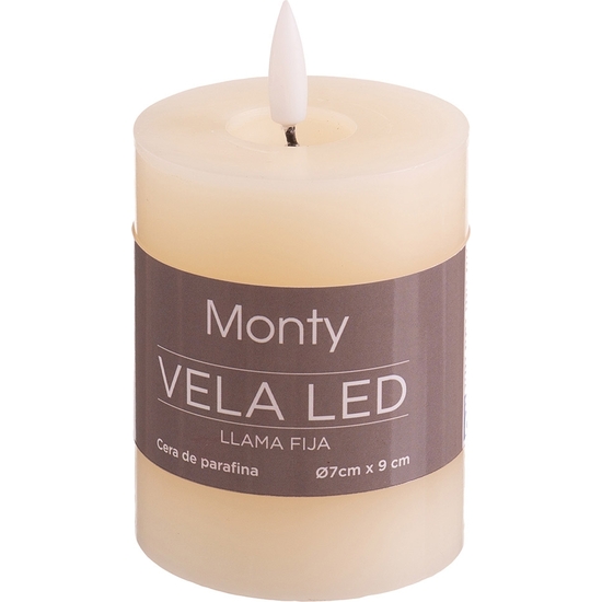 VELA LED CREMA 7X9 CM image 0