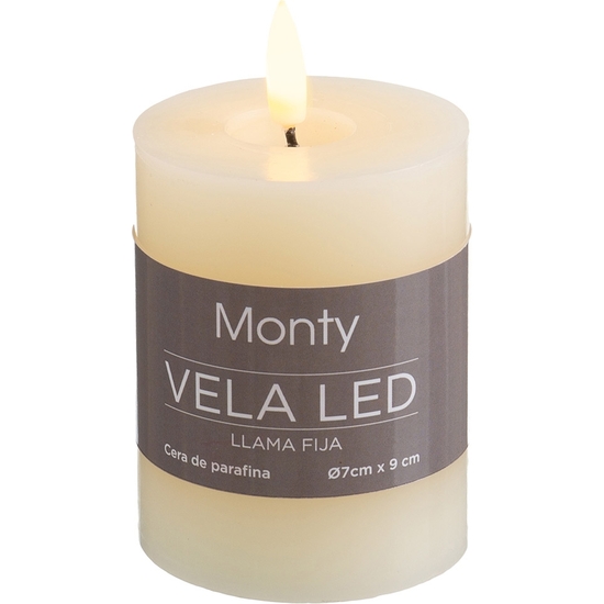 VELA LED CREMA 7X9 CM image 2