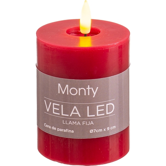 VELA LED ROJO 7X9 CM image 2