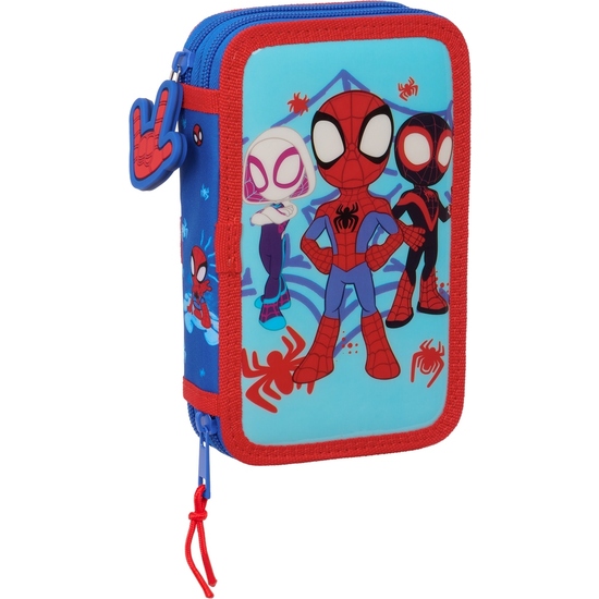 PLUMIER DOBLE PQÑO 28 PCS SPIDEY image 0