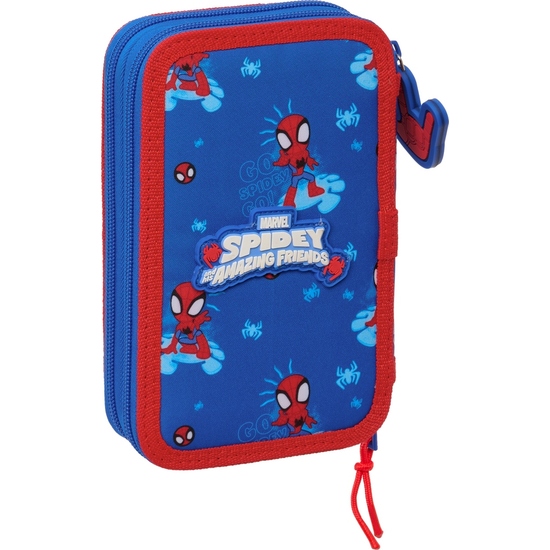 PLUMIER DOBLE PQÑO 28 PCS SPIDEY image 1