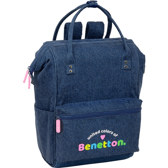 MOCHILA CON ASAS PARA PORTATIL 13" BENETTON "DENIM" image 0