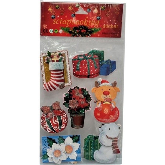 PACK PEGATINAS NAVIDAD 13X24 CM- 5 MODELOS image 0
